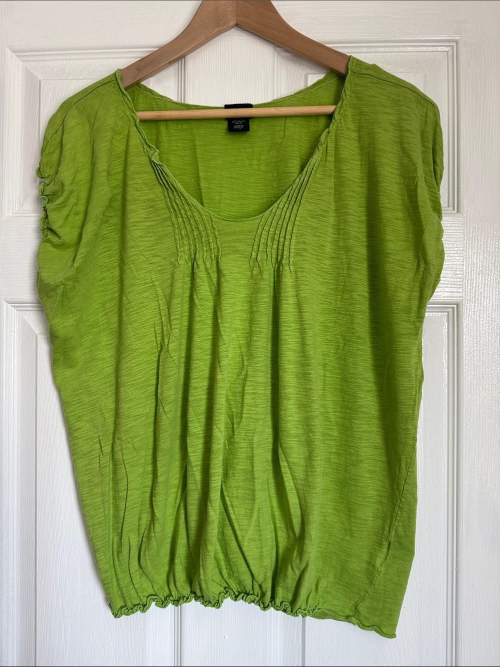 Canyon River Blues Lime Green Scoop-Neck Tunic